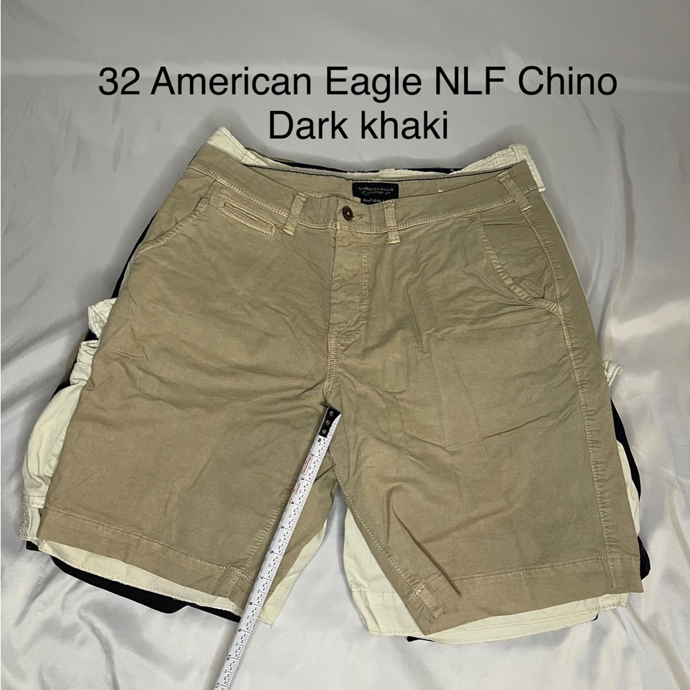 32 American Eagle NLF Chino Short Khaki